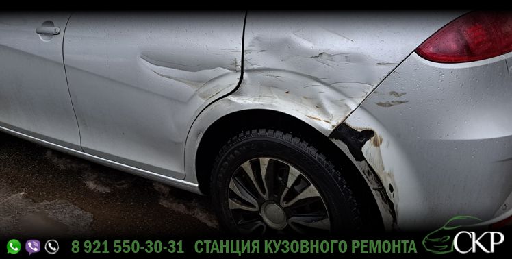 Восстановление задней части кузова Сеат Леон (Seat Leon) в СПб в автосервисе СКР.